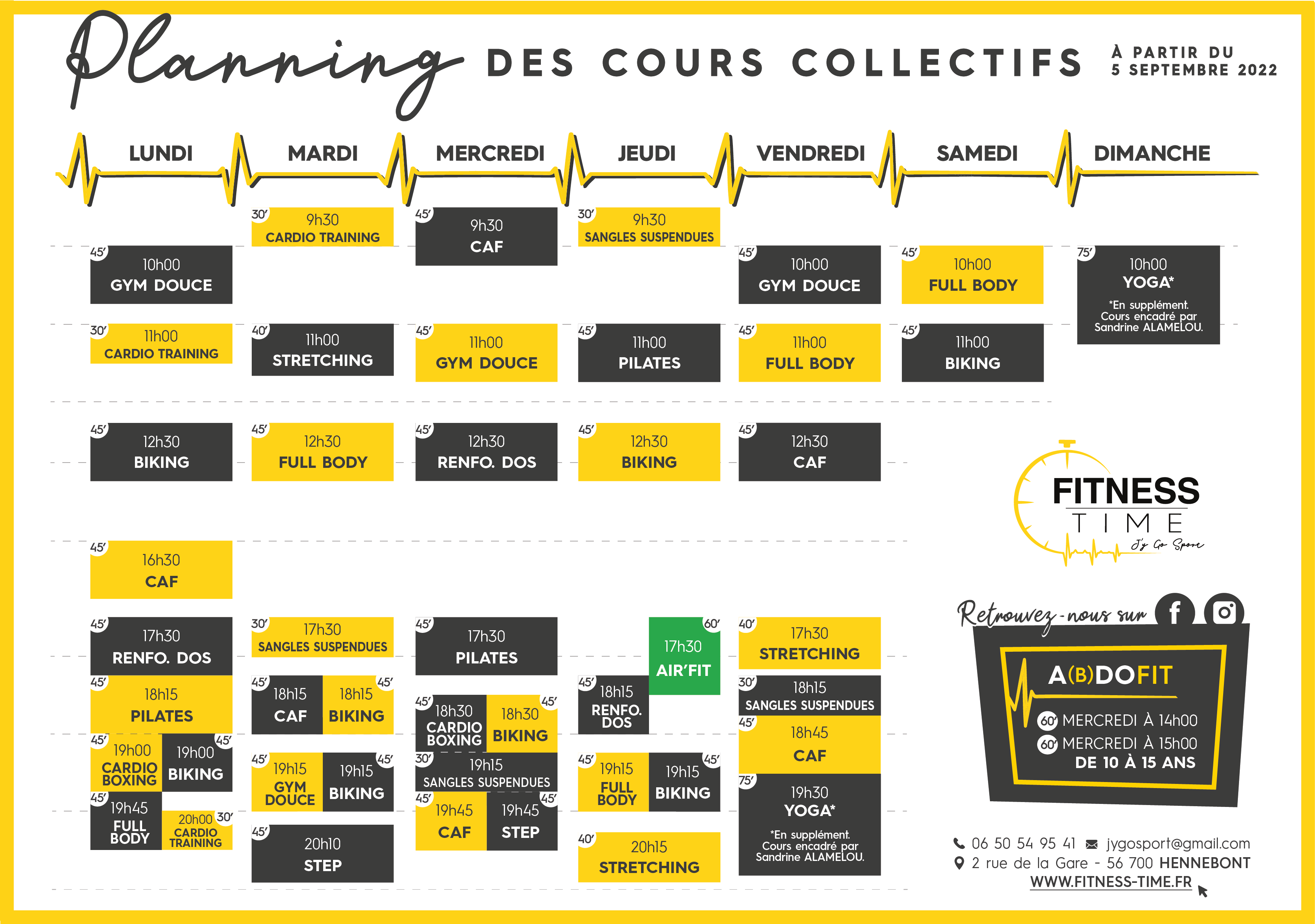 C'est la rentrée ! Fitness Time